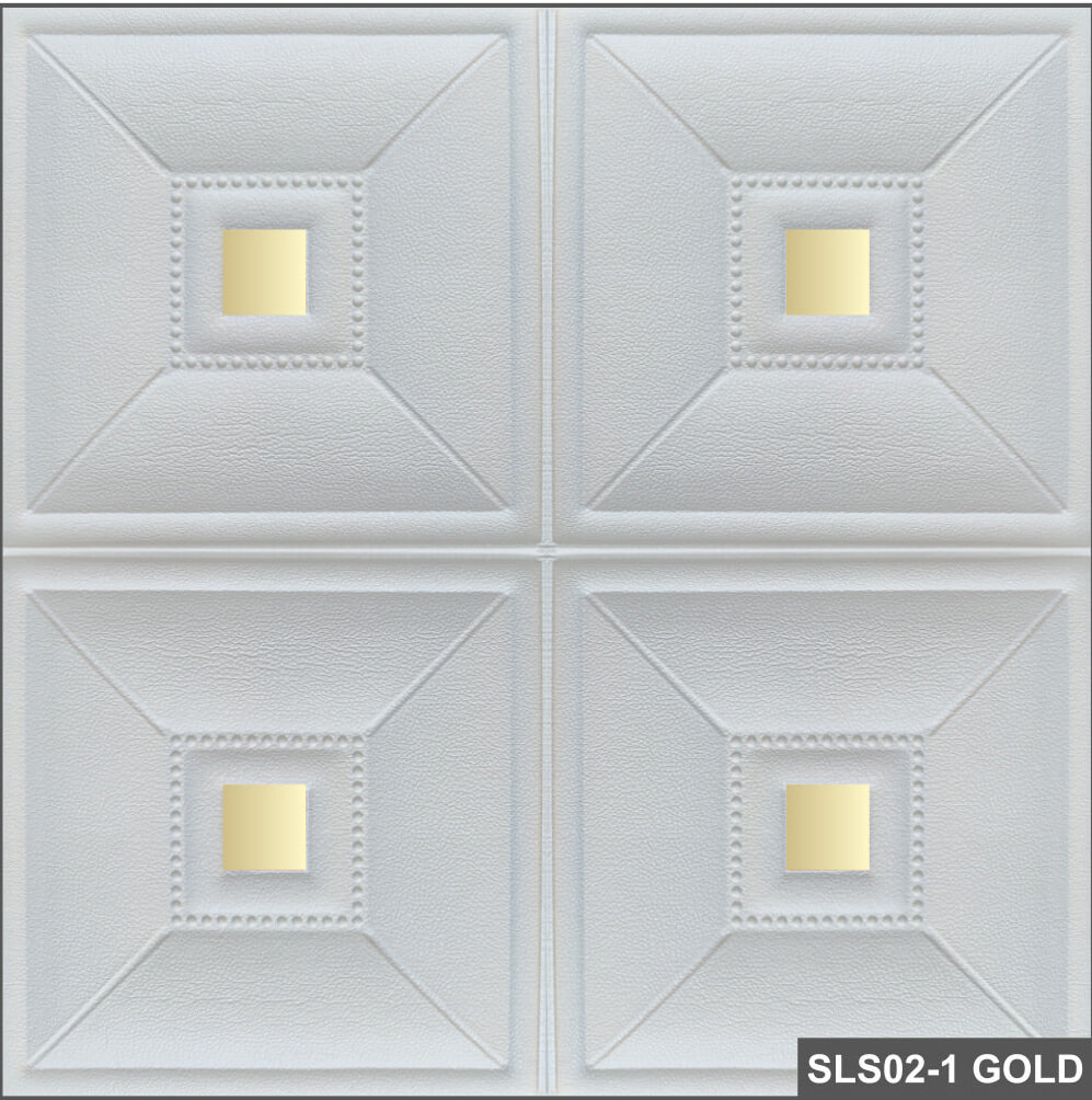 3D Wall Stickers- sls02-1-gold