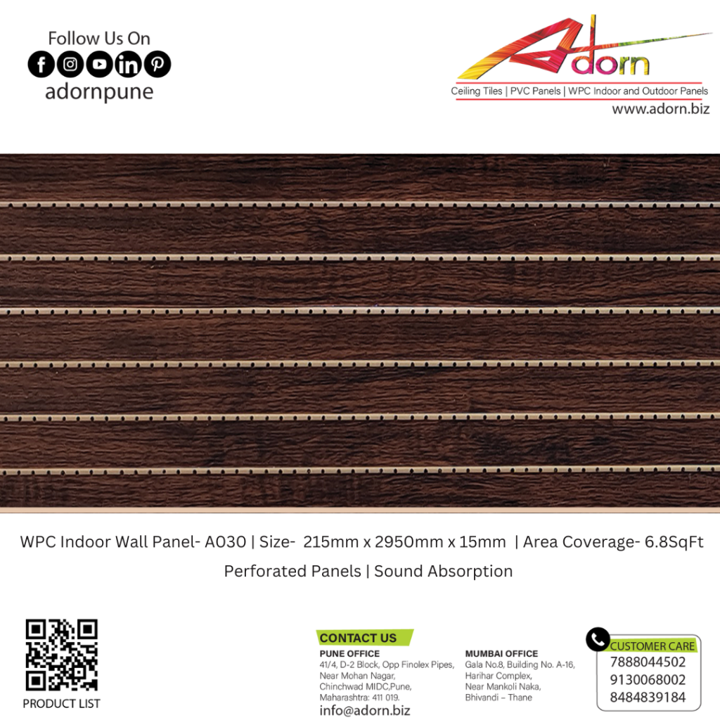 Adorn-WPC- Perforated Wall Panel - A030