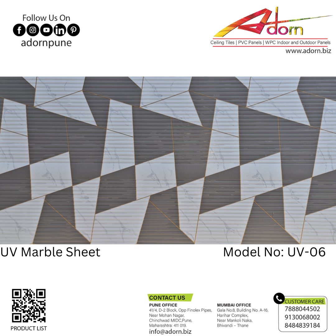 Adorn-Marble Sheet-UV06 Adorn-Marble Sheet-UV06
