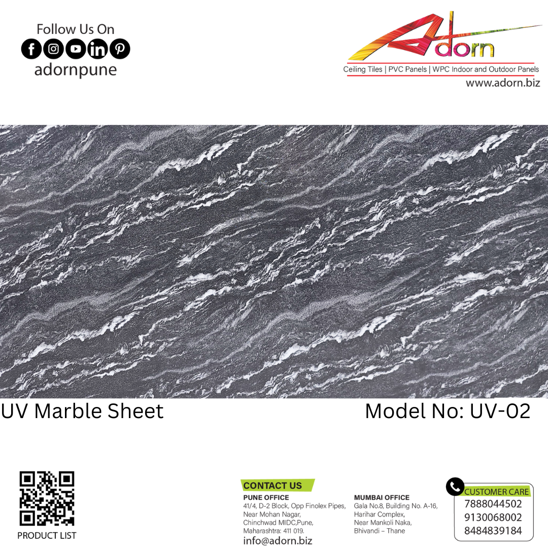 Adorn-Marble Sheet-UV02 Adorn-Marble Sheet-UV02