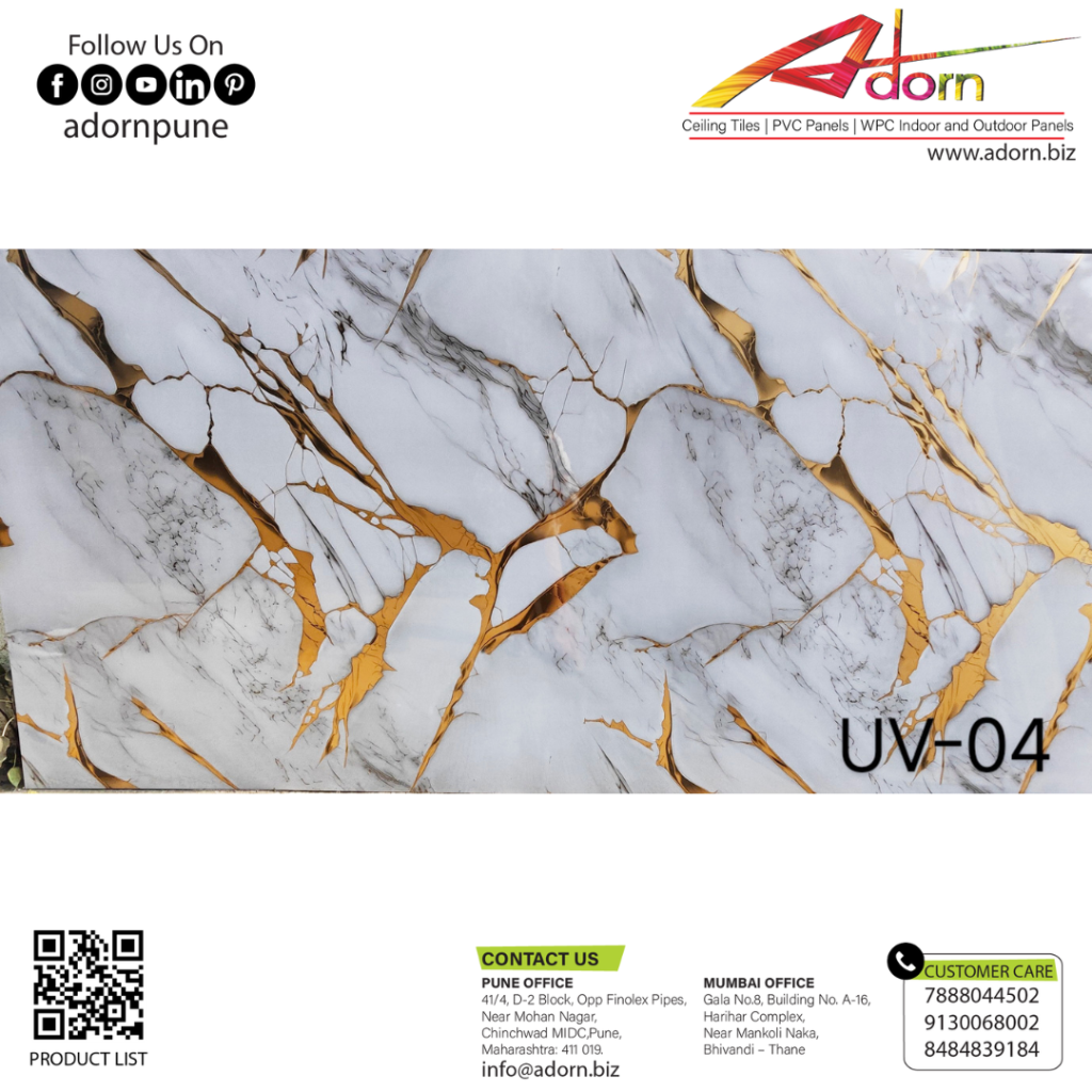 UV sheets design near me, UV Sheet Wall Design for reception, UV Sheets Design, UV Sheet Wall Designs for Living Room, UV Sheet Wall Design for Bedroom, UV Sheet Marble Design, UV Sheet Louvers Design, UV sheet price per square foot, Best UV design for, Adorn-Marble Sheet-UV14, Adorn-Marble Sheet-UV11, Adorn-Marble Sheet-UV12, Adorn-Marble Sheet-UV04, 3D Wall Design Panels
