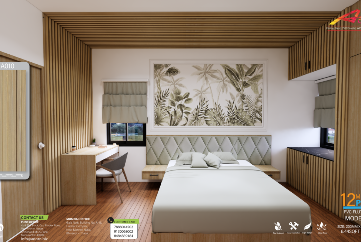Using Adorn WPC Panel A010 for a studio apartment.