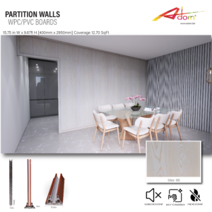 Adorn WPC Partition Board for interior wall and office partitions
